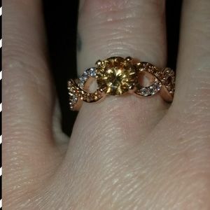 Rose gold over Sterling silver chocolate diamond